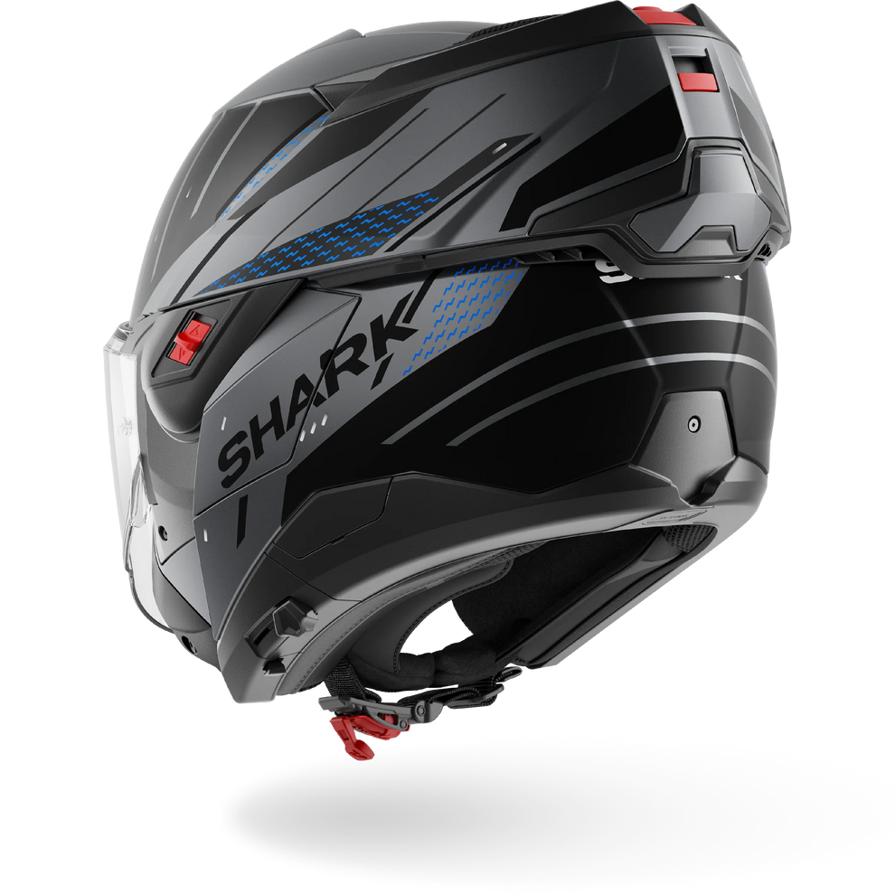 Shark OXO Rydger Helmet Mat ABK - Matt Anthracite / Blue / Black