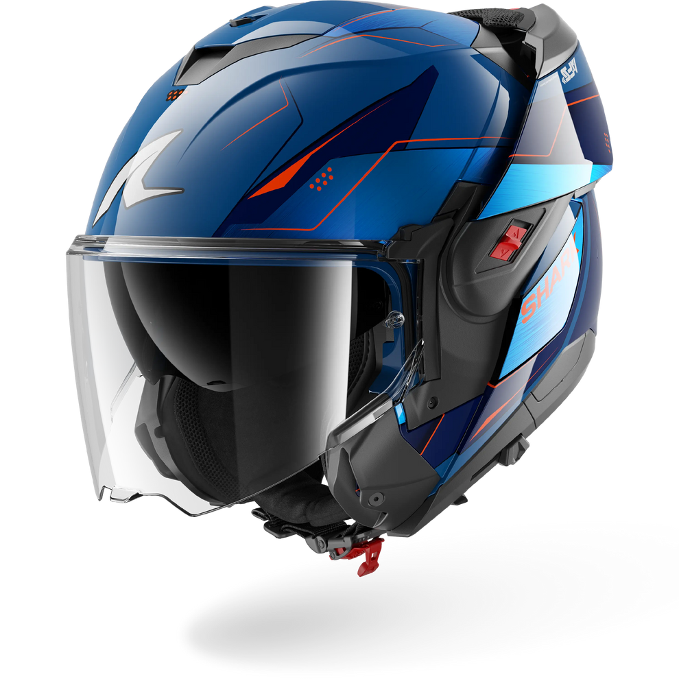 Shark OXO Mekarium Helmet BUO - Blue / Chrome / Orange