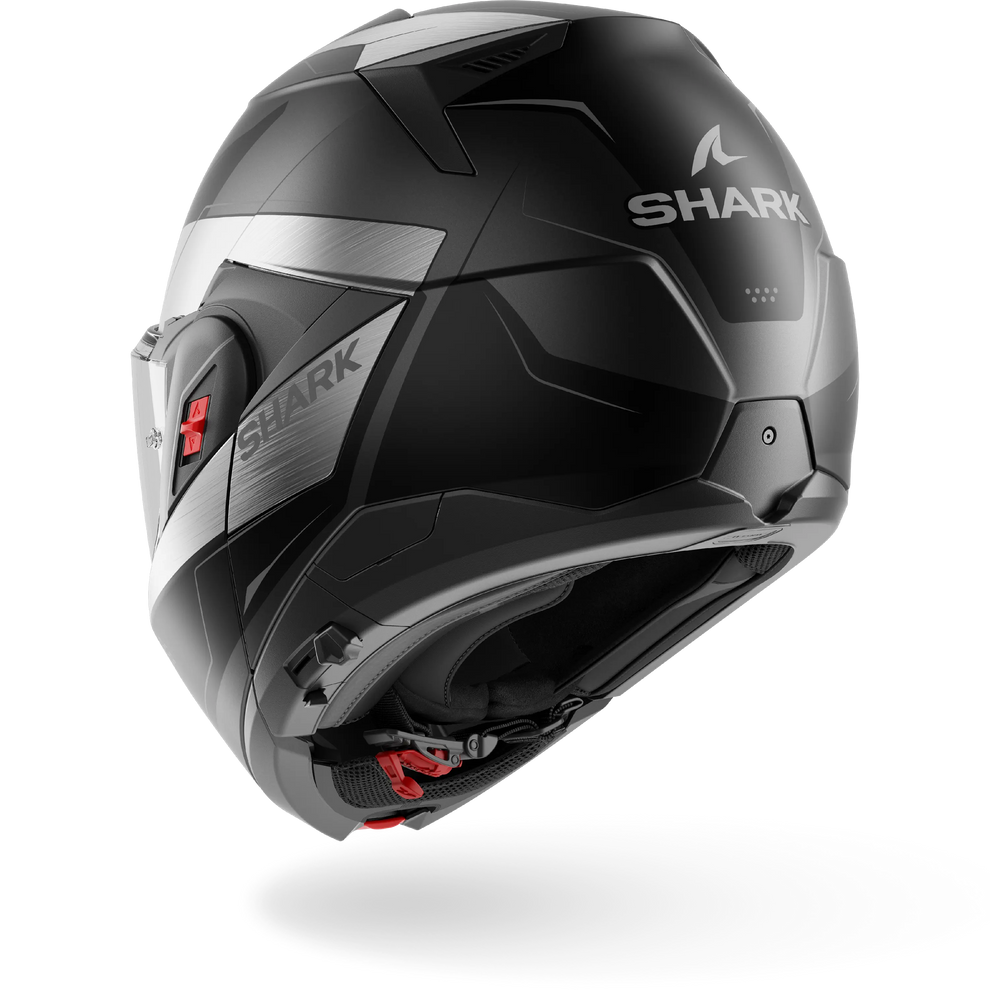 Shark OXO Mekarium Helmet Mat AUK - Matt Anthracite / Chrome / Black