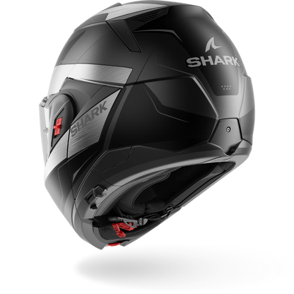 Shark OXO Mekarium Helmet Mat AUK - Matt Anthracite / Chrome / Black
