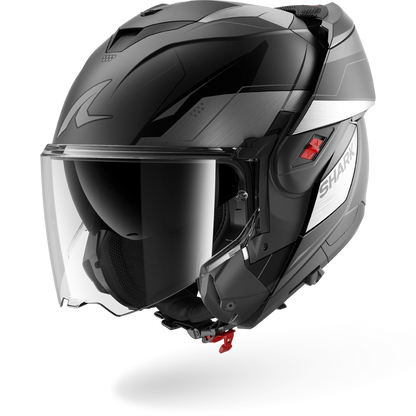 Shark OXO Mekarium Helmet Mat AUK - Matt Anthracite / Chrome / Black