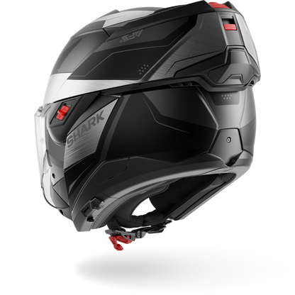Shark OXO Mekarium Helmet Mat AUK - Matt Anthracite / Chrome / Black