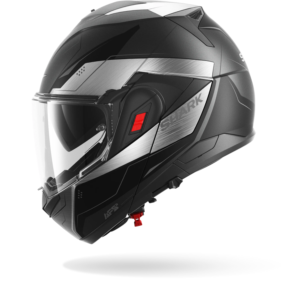 Shark OXO Mekarium Helmet Mat AUK - Matt Anthracite / Chrome / Black