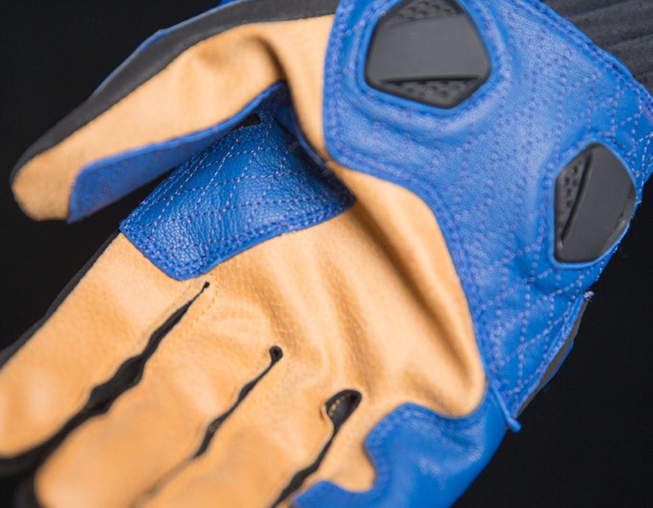 Icon Hypersport Short Gloves - Blue