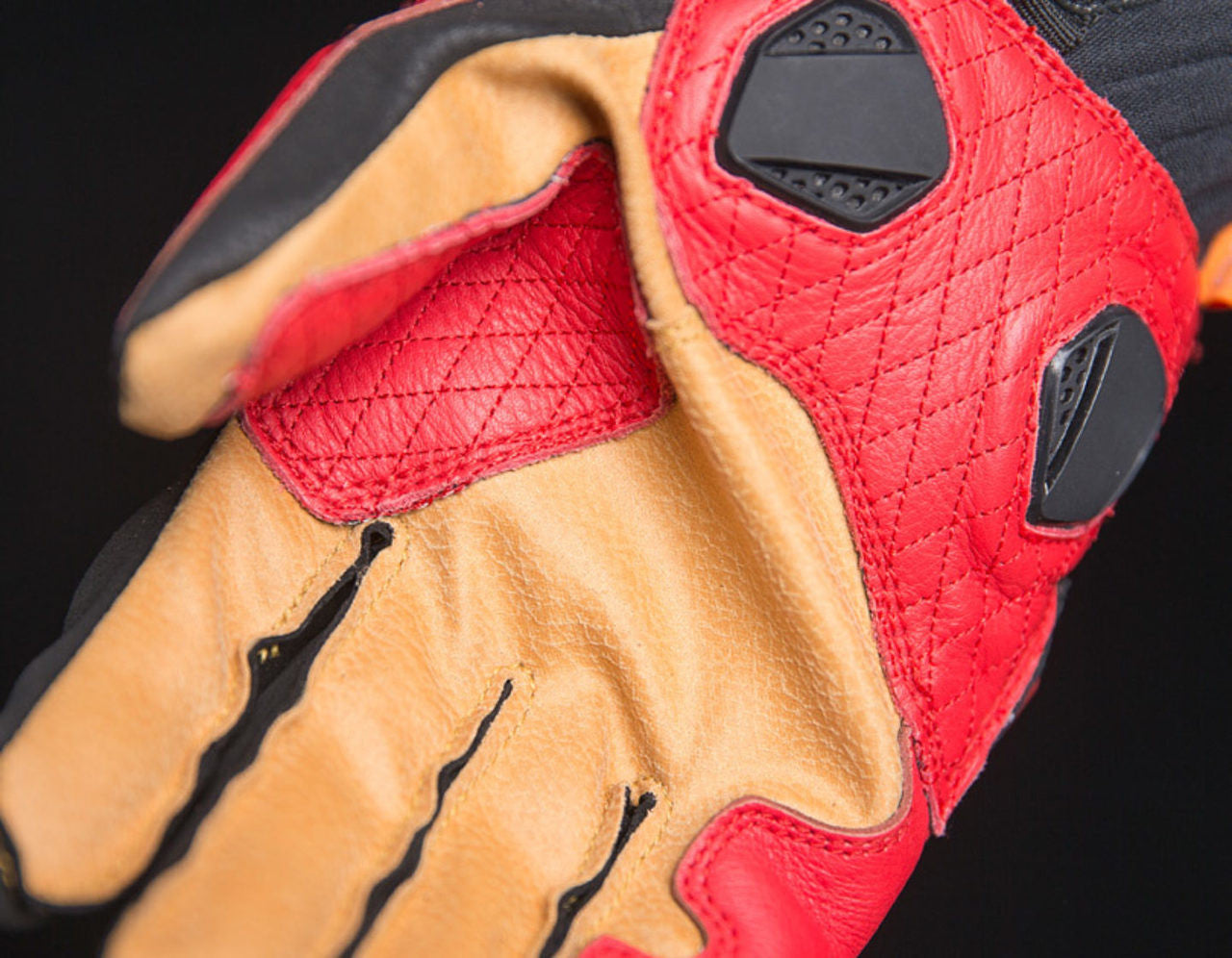 Icon Hypersport Short Gloves - Red