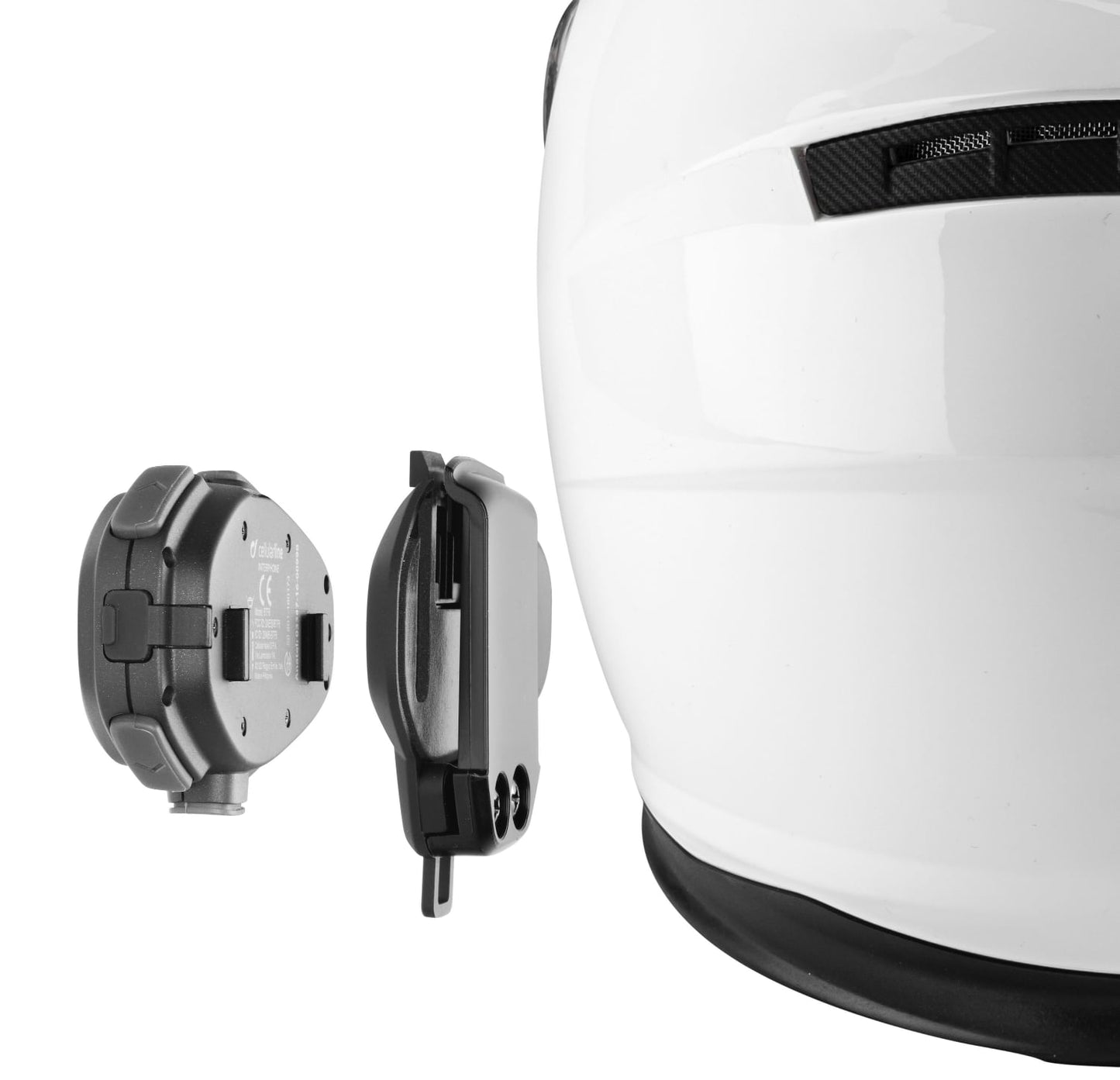 Interphone Tour with Clip Mounting onto motorcycle helmet