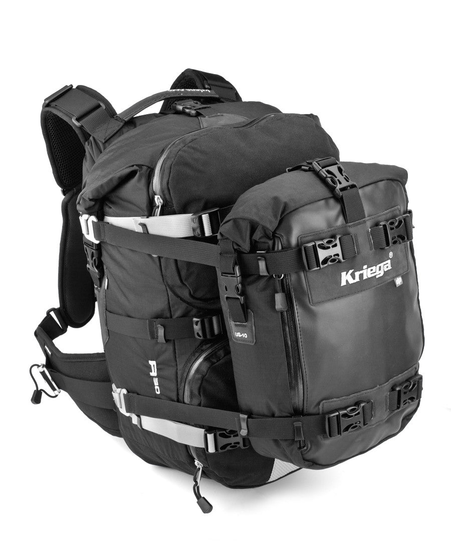 Kriega R30 Waterproof Motorcycle Backpack - With US10 Drybag (optional extra)