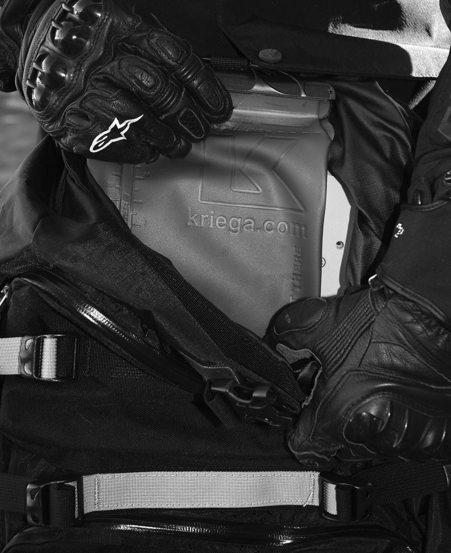 Kriega R30 Waterproof Motorcycle Backpack - With 3 Litre Hydrapak (optional extra)