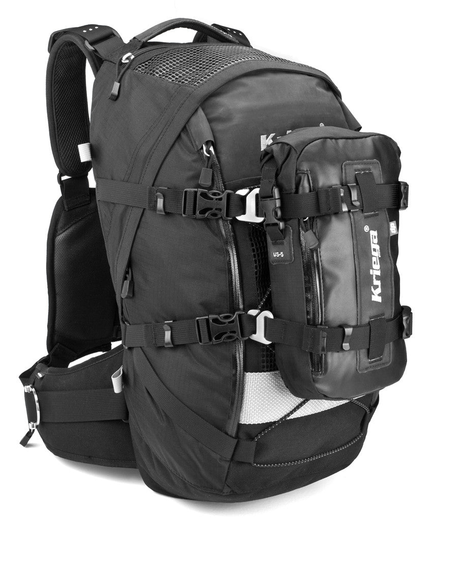 Kriega R35 Waterproof Motorcycle Backpack - with US5 Drypack (optional extra)