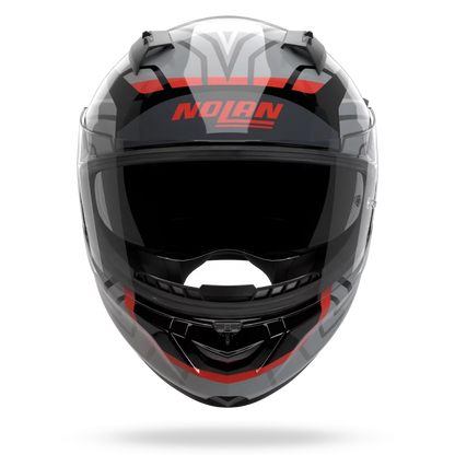 Nolan N60-6 Eclettic 351 Helmet - Black / Grey / Red