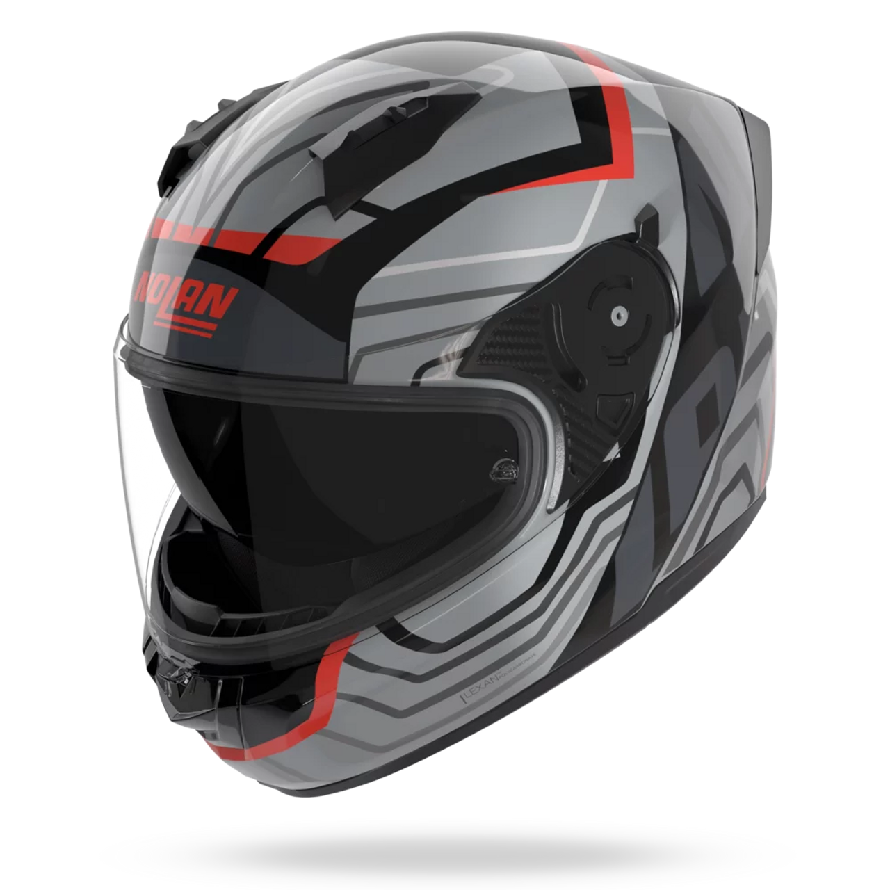 Nolan N60-6 Eclettic 351 Helmet - Black / Grey / Red