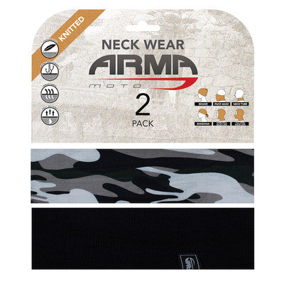 ARMR Moto Neck Tube 2 Pack - Camo