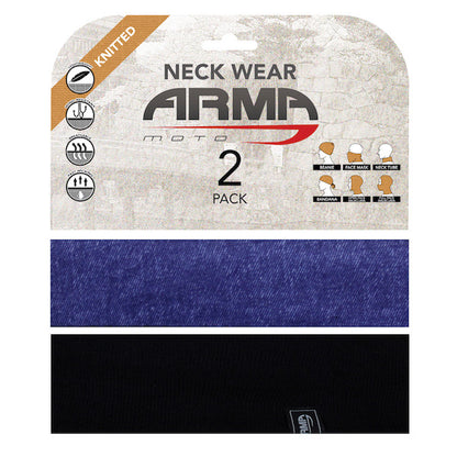 ARMR Moto Neck Tube 2 Pack - Denim