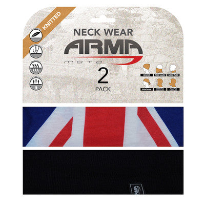 ARMR Moto Neck Tube 2 Pack - Union Jack