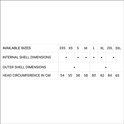 Nolan N-80 Sizing Chart