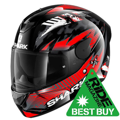 Shark D-Skwal 2 Penxa Helmet - Black / Red