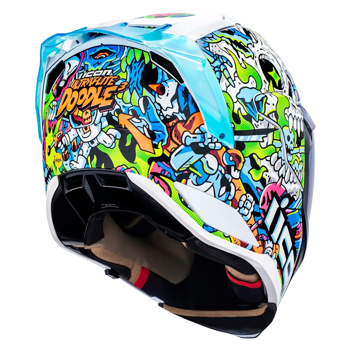 Icon Ultraflite Doodle3 Helmet - White