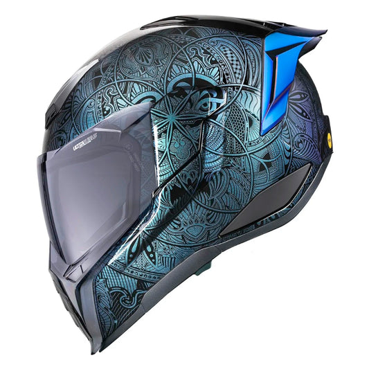 Icon Ultraflite Opal Mandala Helmet - Blue