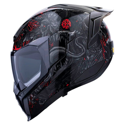 Side Profile of Icon Ultraflite Misanthrope Helmet - Black