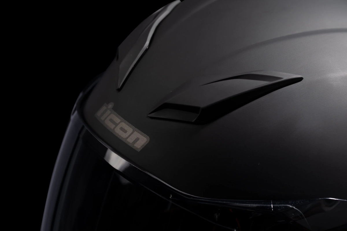 Icon Rizz Rizz Helmet Icon Ultraflite Rizz Rizz Helmet - Matt Black – Bolt Bikes