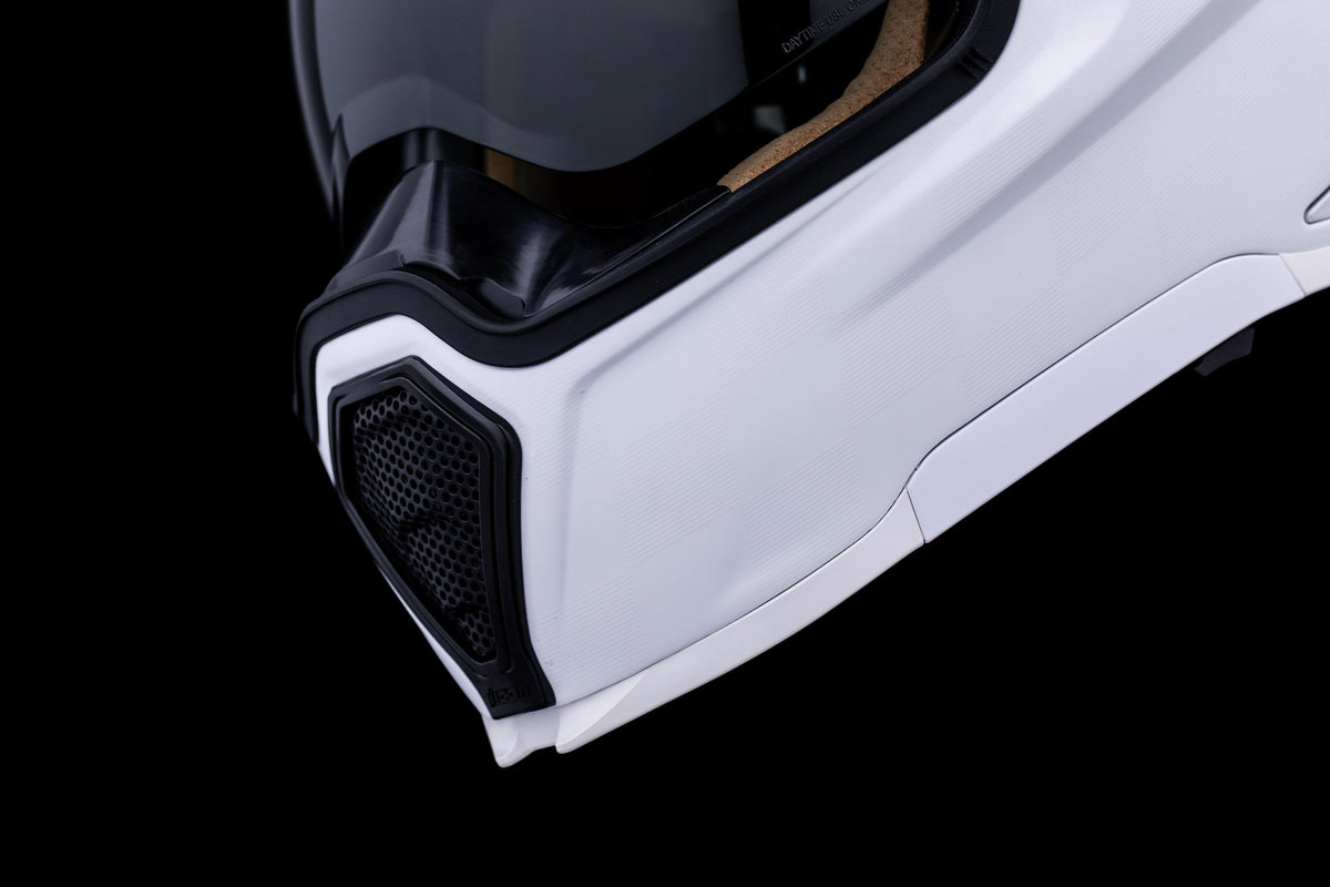 Icon Rizz Rizz Helmet Icon Ultraflite Rizz Rizz Helmet - White – Bolt Bikes