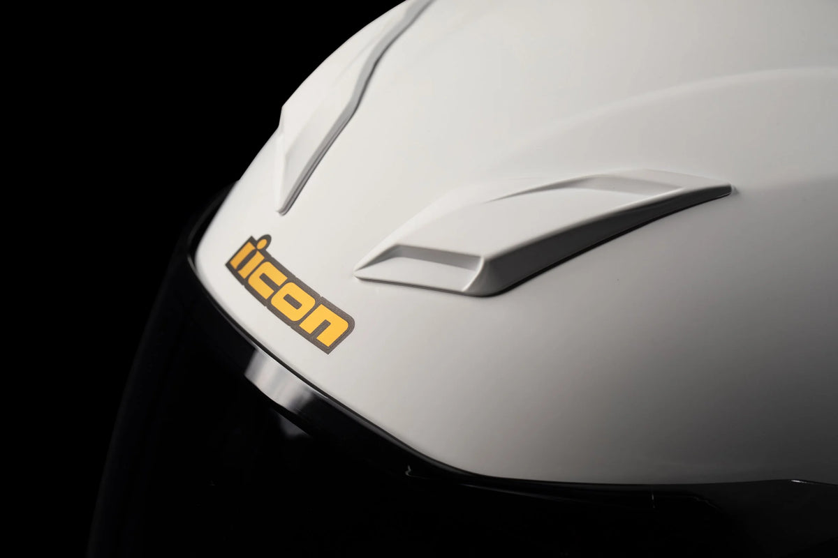 Icon Rizz Rizz Helmet Icon Ultraflite Rizz Rizz Helmet - White – Bolt Bikes