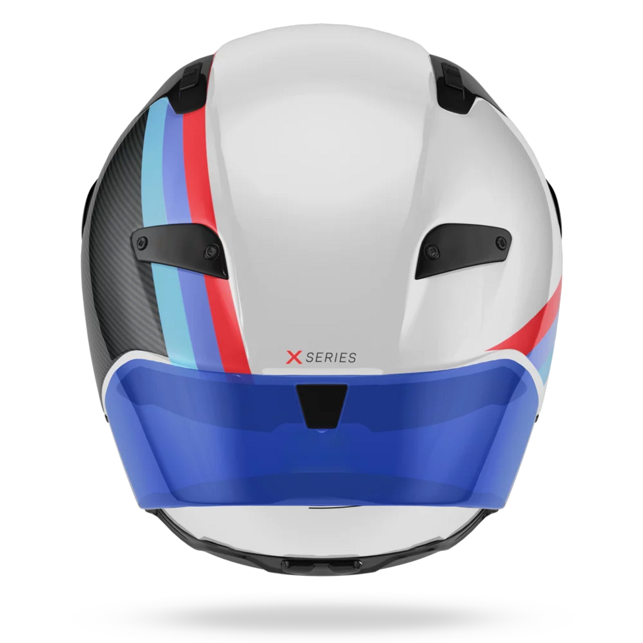 Nolan X-804 RS Gemini 365 Helmet - Carbon / Blue / Red