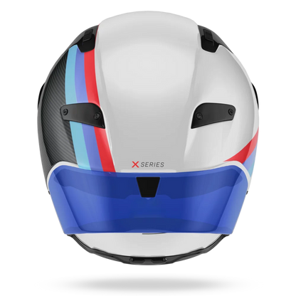 Nolan X-804 RS Gemini 365 Helmet - Carbon / Blue / Red