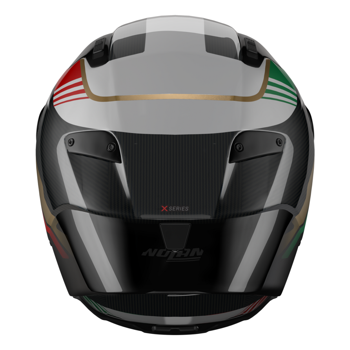 Nolan X-804 RS Piega 367 Helmet - Gold / Red / Green