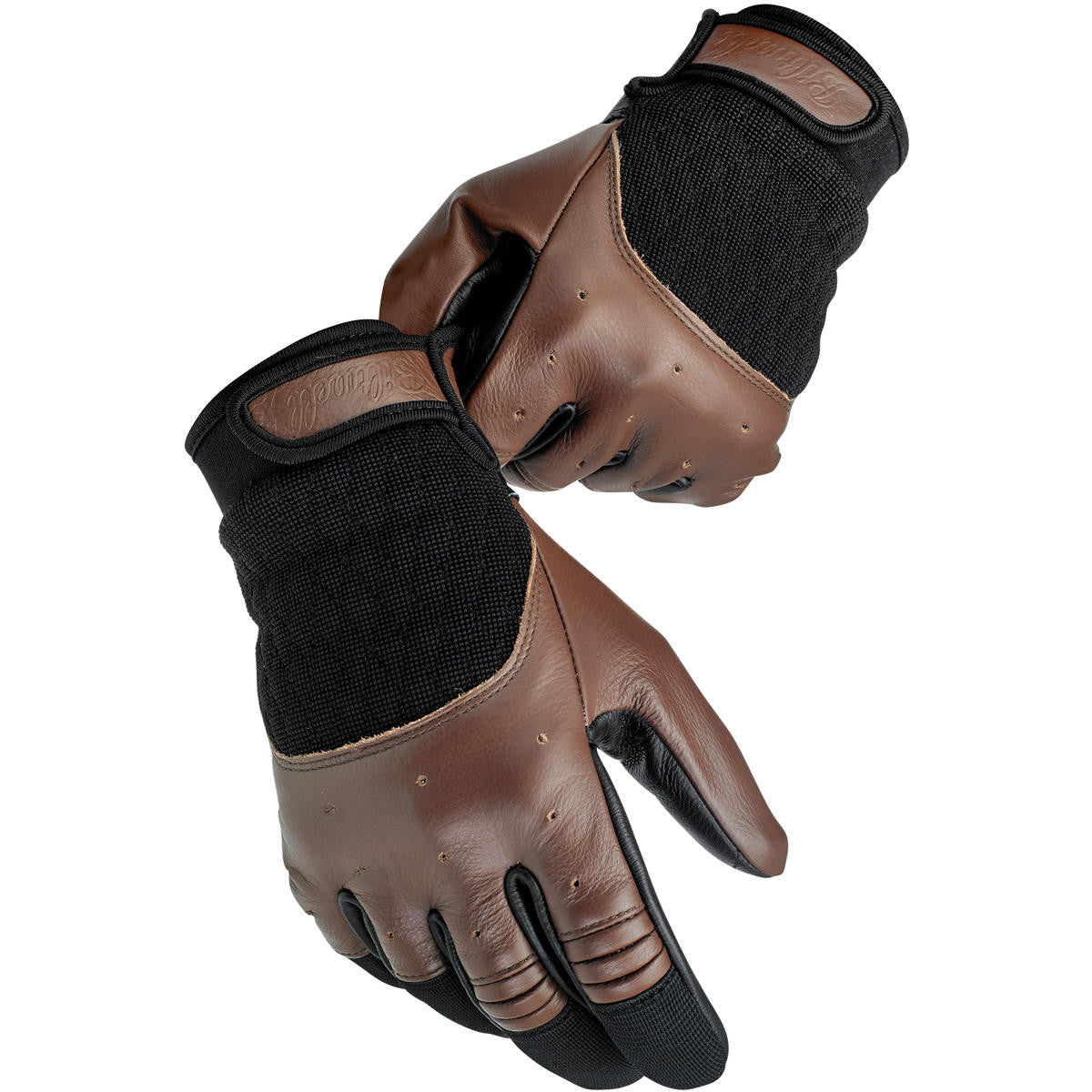 Biltwell Bantam Gloves - Chocolate Brown / Black