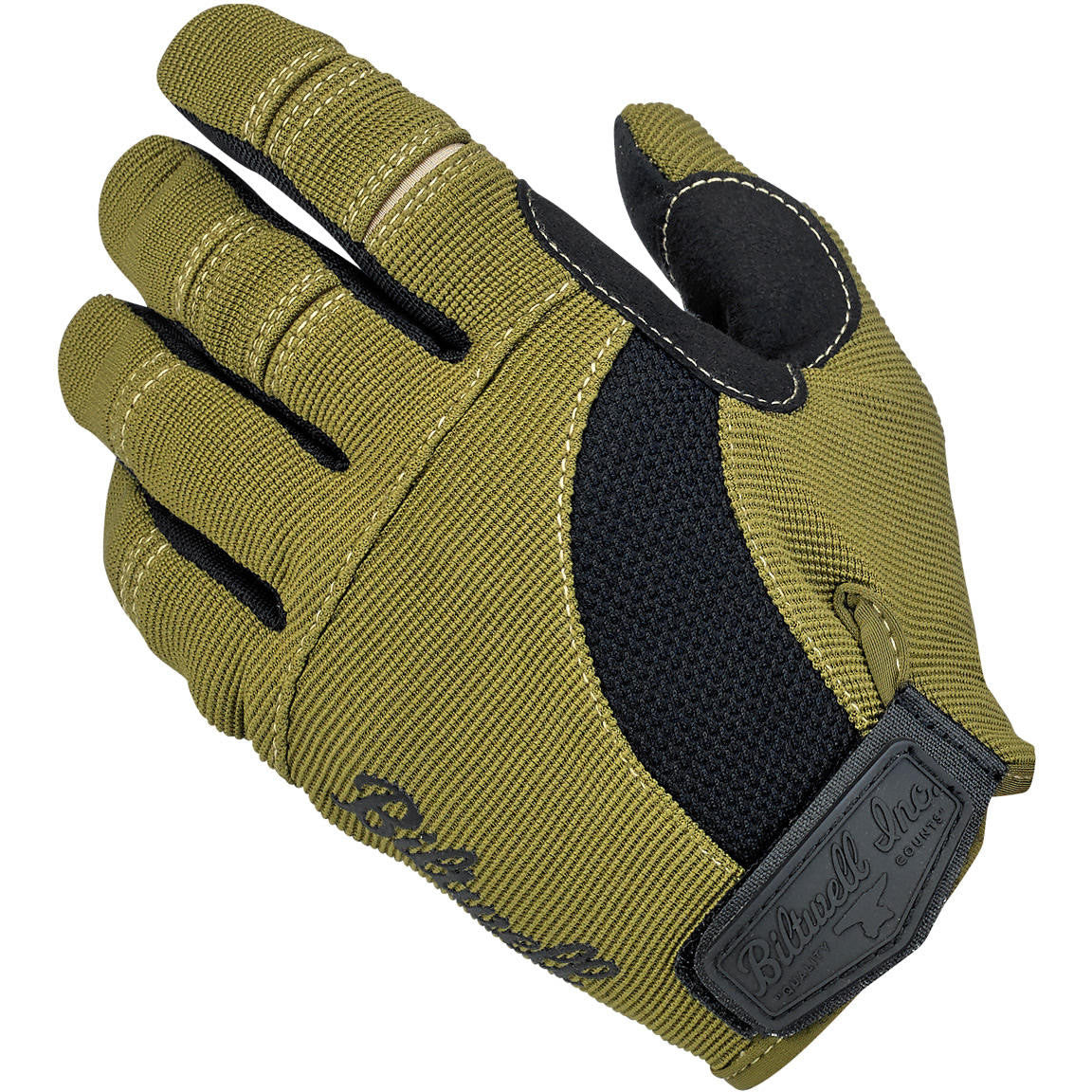 Biltwell Moto Gloves - Olive / Black