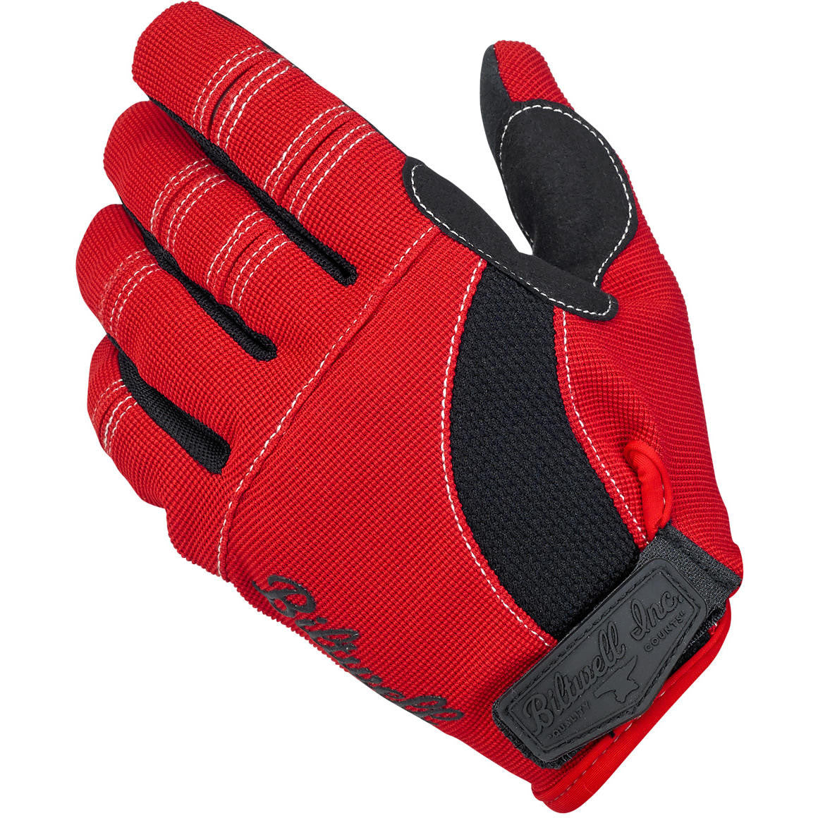 Biltwell Moto Gloves - Red / Black / White