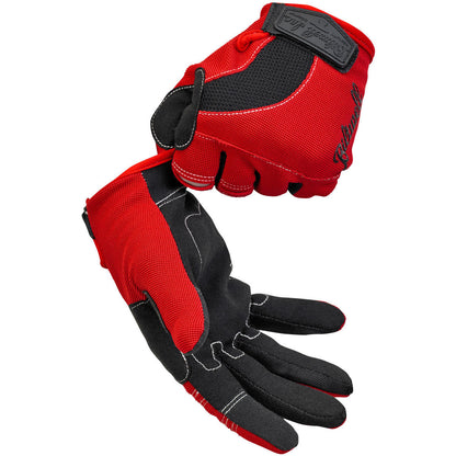 Biltwell Moto Gloves - Red / Black / White