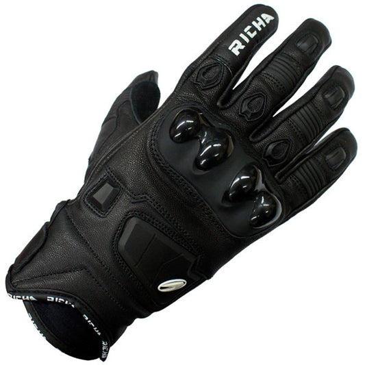 Richa Rock Leather Gloves - Black